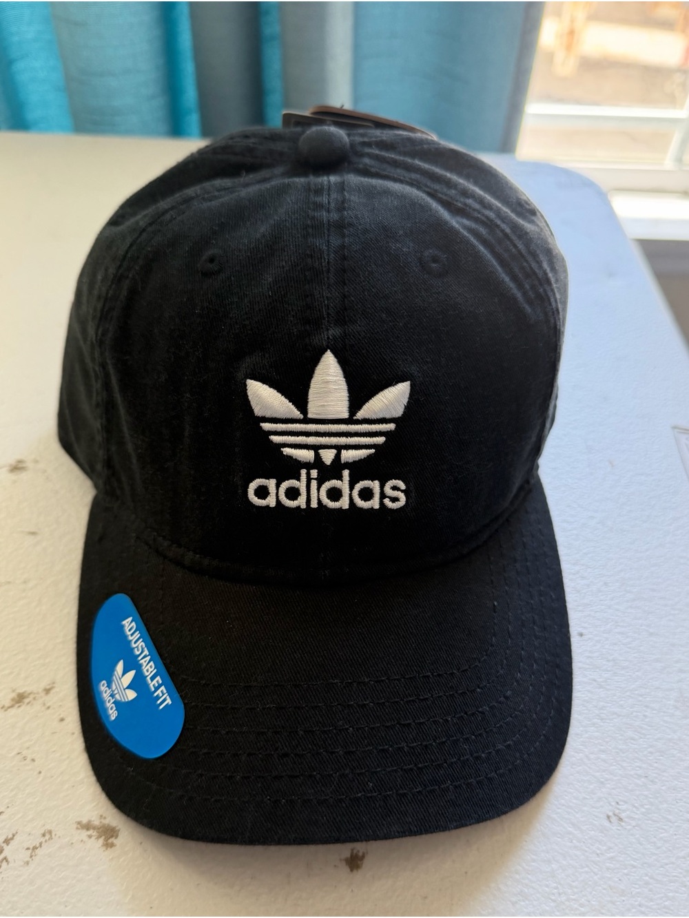 adidas Black and White Trefoil Interior Strap Cap